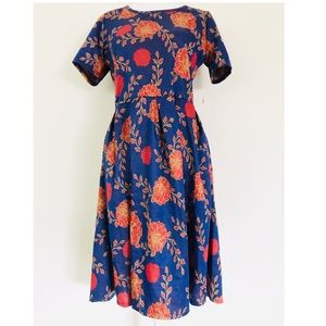LuLaRoe Dresses - Lularoe Amelia flower print dress NWT LuLaRoe Dresses - Lularoe Amelia flower print dress NWT